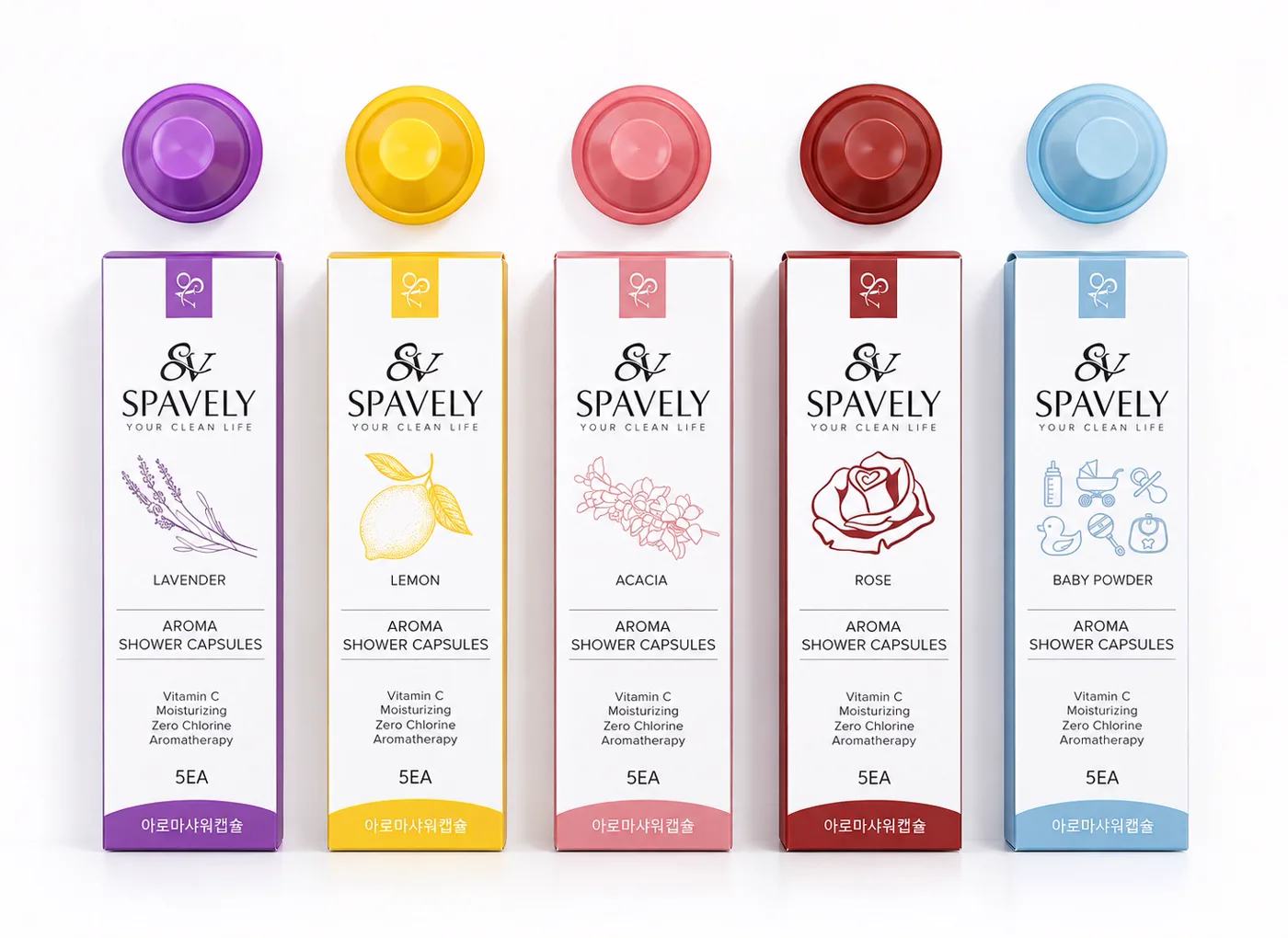 Les 5 boîtes de capsules aromatiques